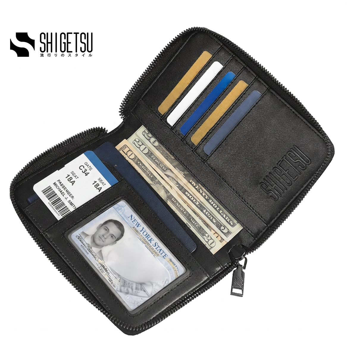 Shigetsu ISE Leather Wallet for Men