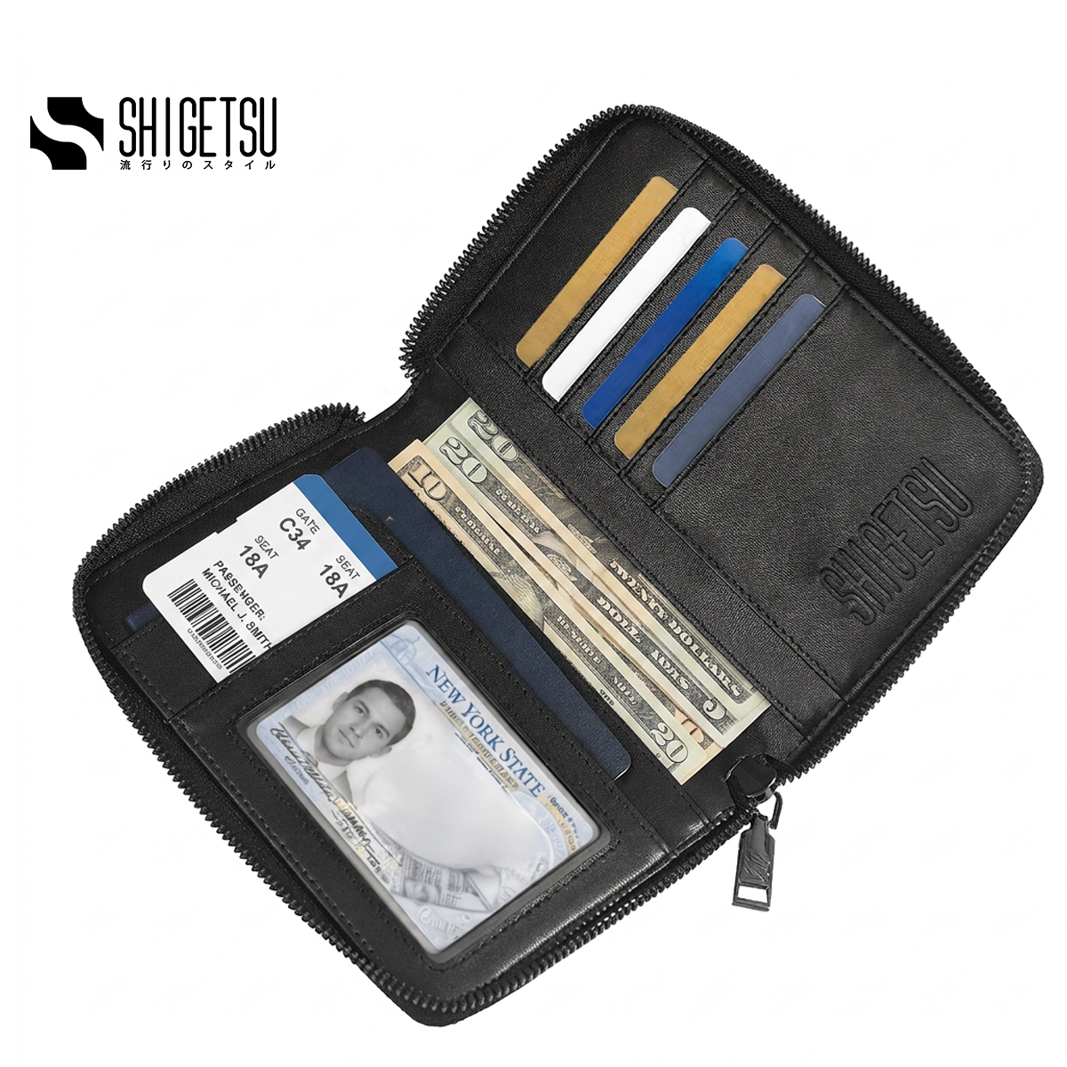 Shigetsu TENDO Leather Wallet for Men