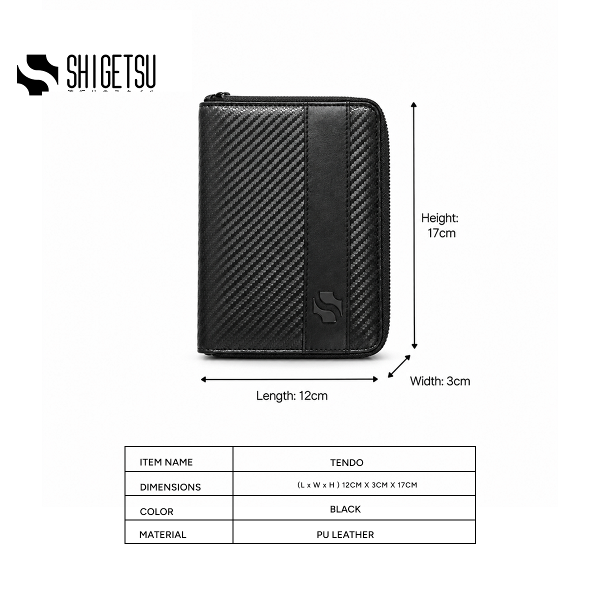Shigetsu TENDO Leather Wallet for Men