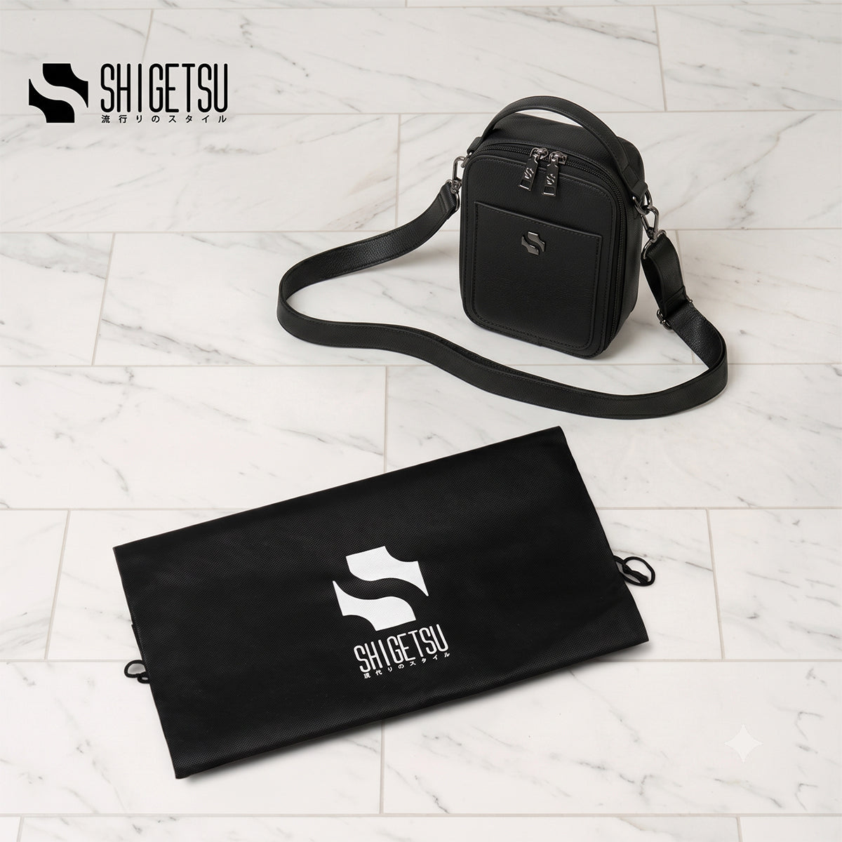Shigetsu OBIHIRO Leather Sling Bag for Men