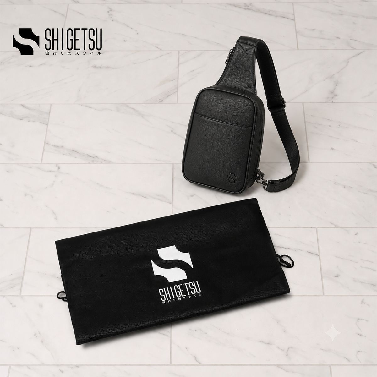 Shigetsu TAKAMATSU Leather Crossbody Bag for Men