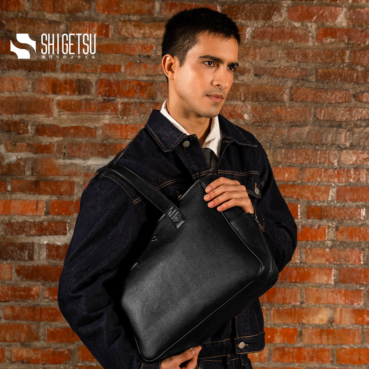 Shigetsu KARIYA Leather Totebag fo Men