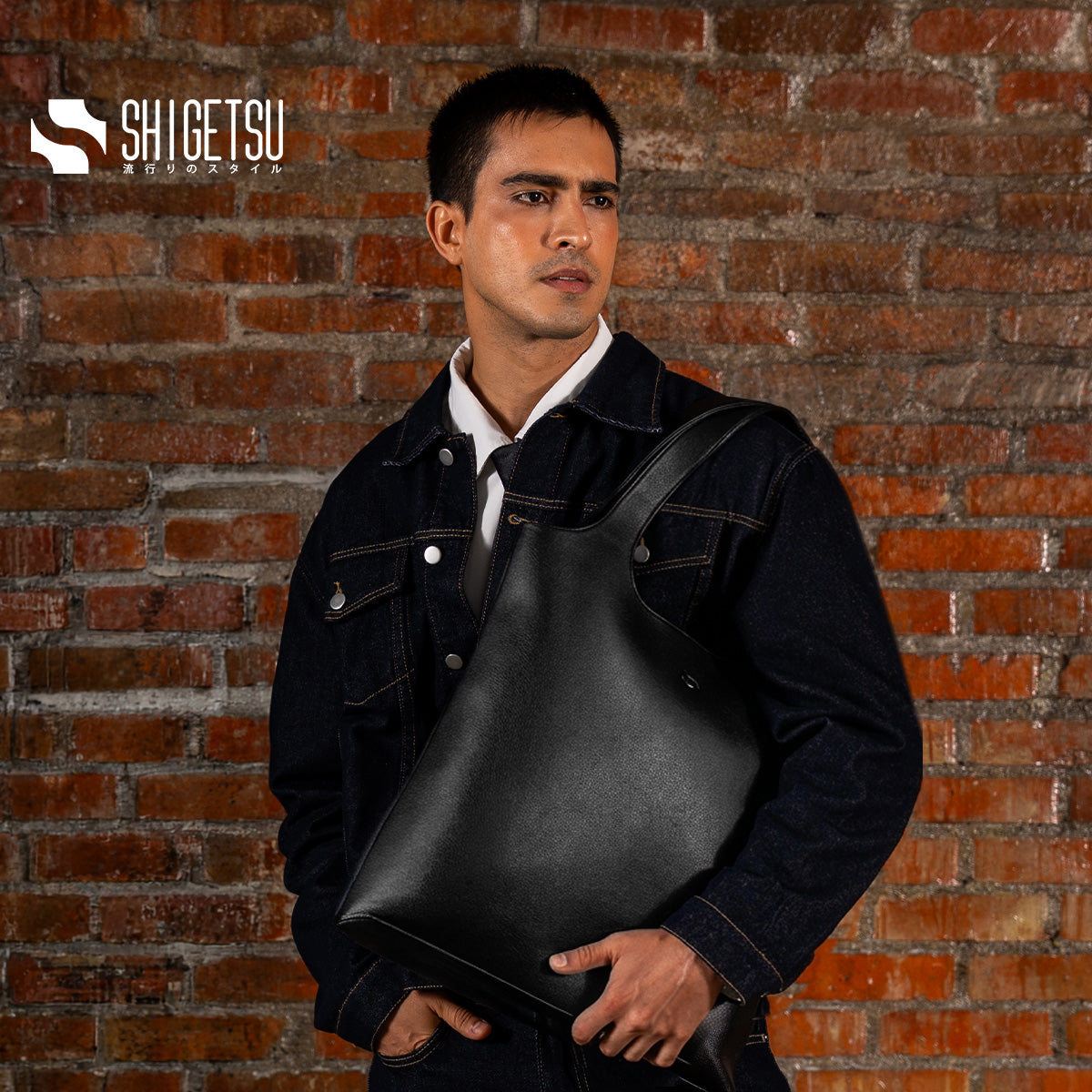 Shigetsu NISHIO Leather Totebag for Men