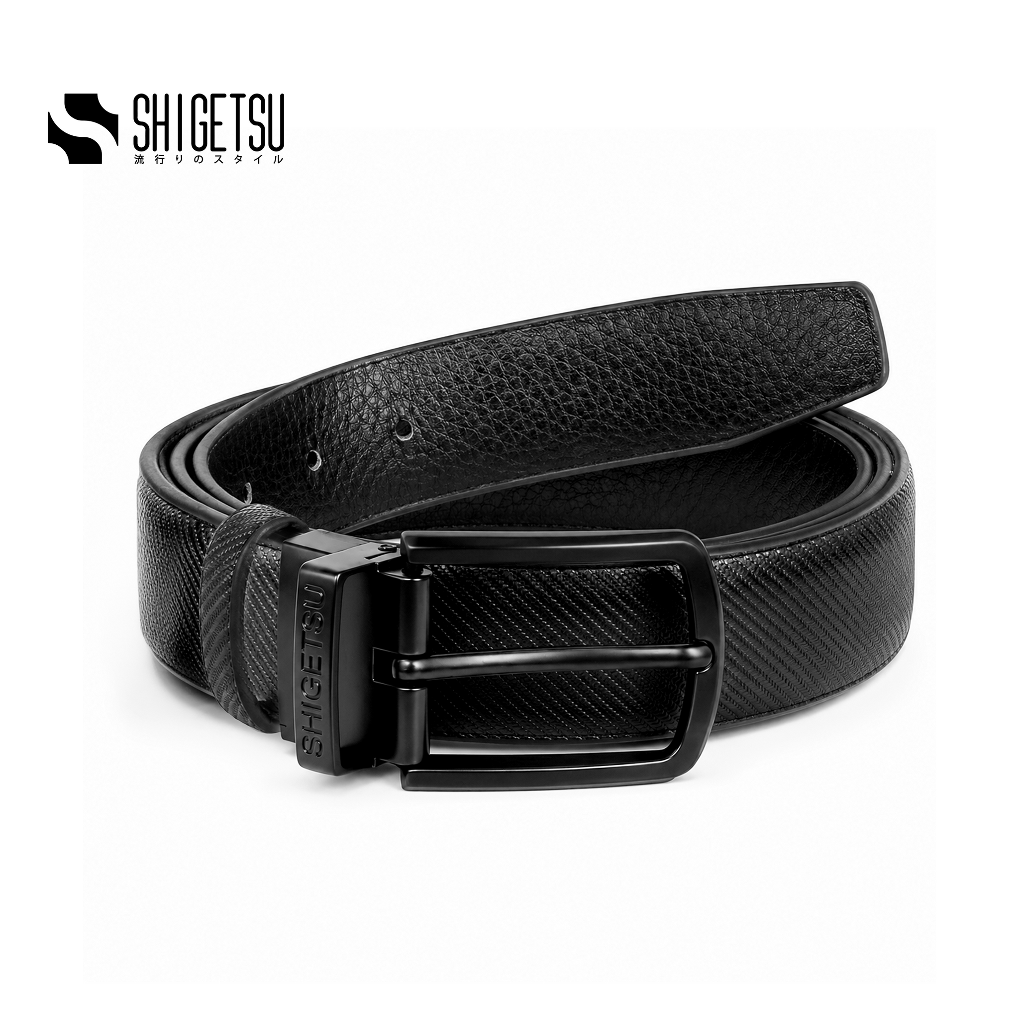 Shigetsu TAMANO Reversible Leather Belt for Men