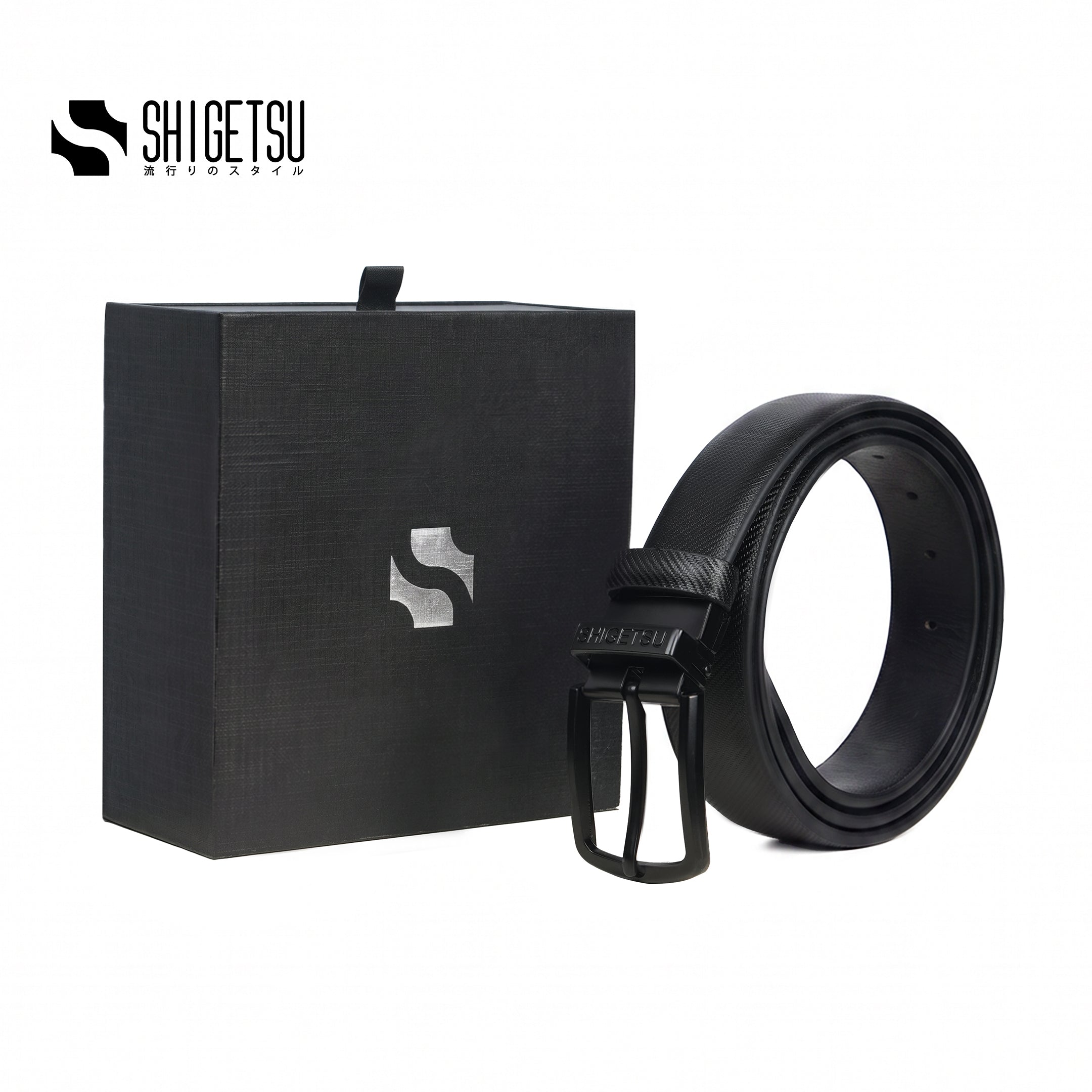 Shigetsu TAMANO Reversible Leather Belt for Men