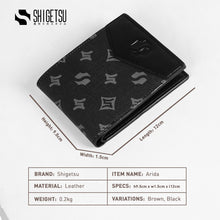 Load image into Gallery viewer, Shigetsu Signature ARIDA Monogram Leather Wallet  for men