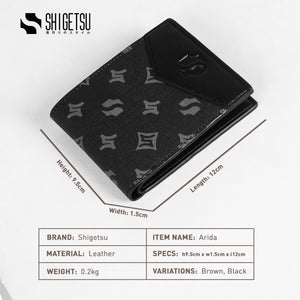 Shigetsu Signature ARIDA Monogram Leather Wallet  for men