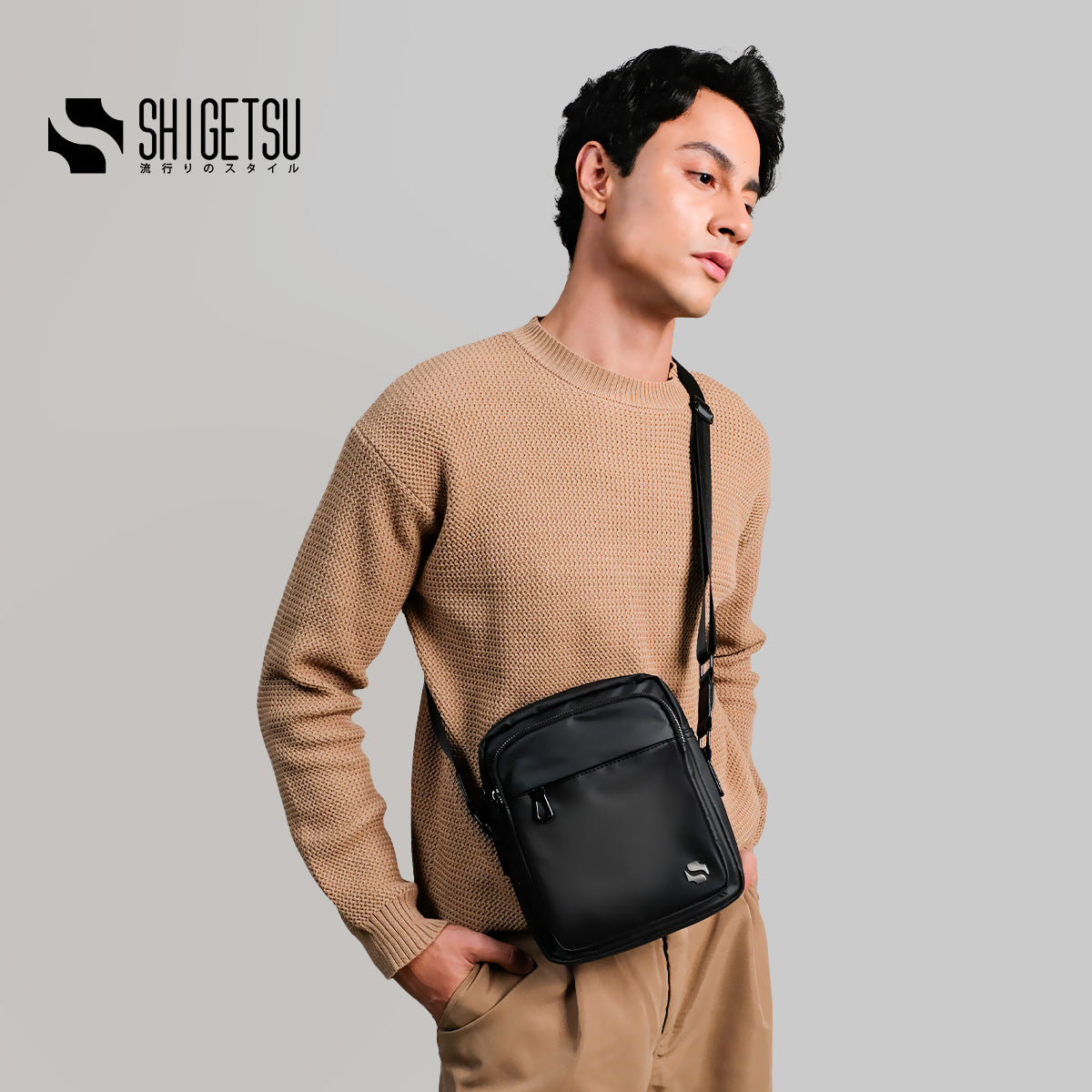 Shigetsu Pro DAITO Nylon Sling Bag for men crossbody bag