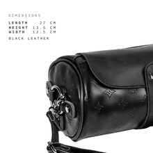 Load image into Gallery viewer, Shigetsu ESASHI Debossed Monogram Bag Leather barrel Slingbag for men