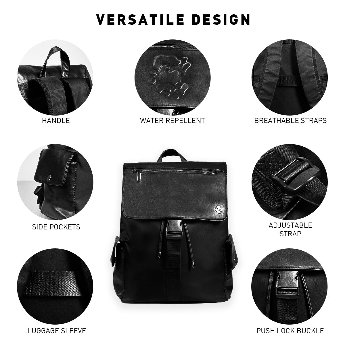 Shigetsu Pro GYODA Nylon Backpack for School Laptop Bag