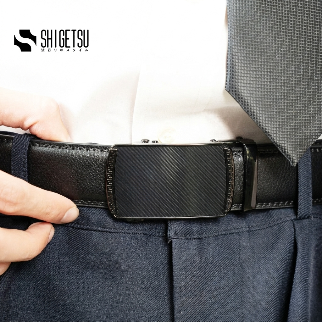 Shigetsu HAGANE Leather Belt Collection for Men