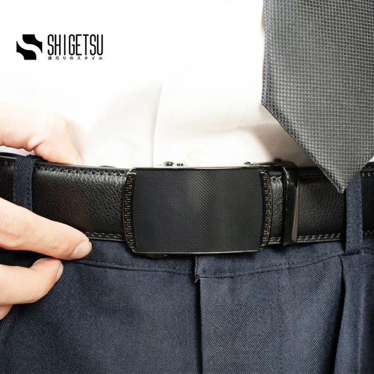 Shigetsu HAGANE Leather Belt Collection for Men