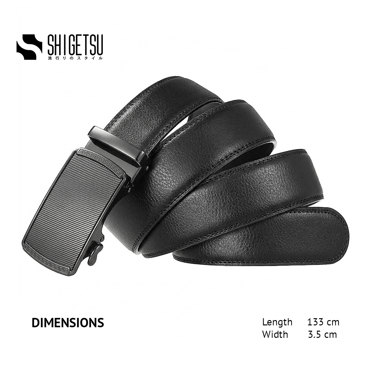 Shigetsu HAGANE Leather Belt Collection for Men