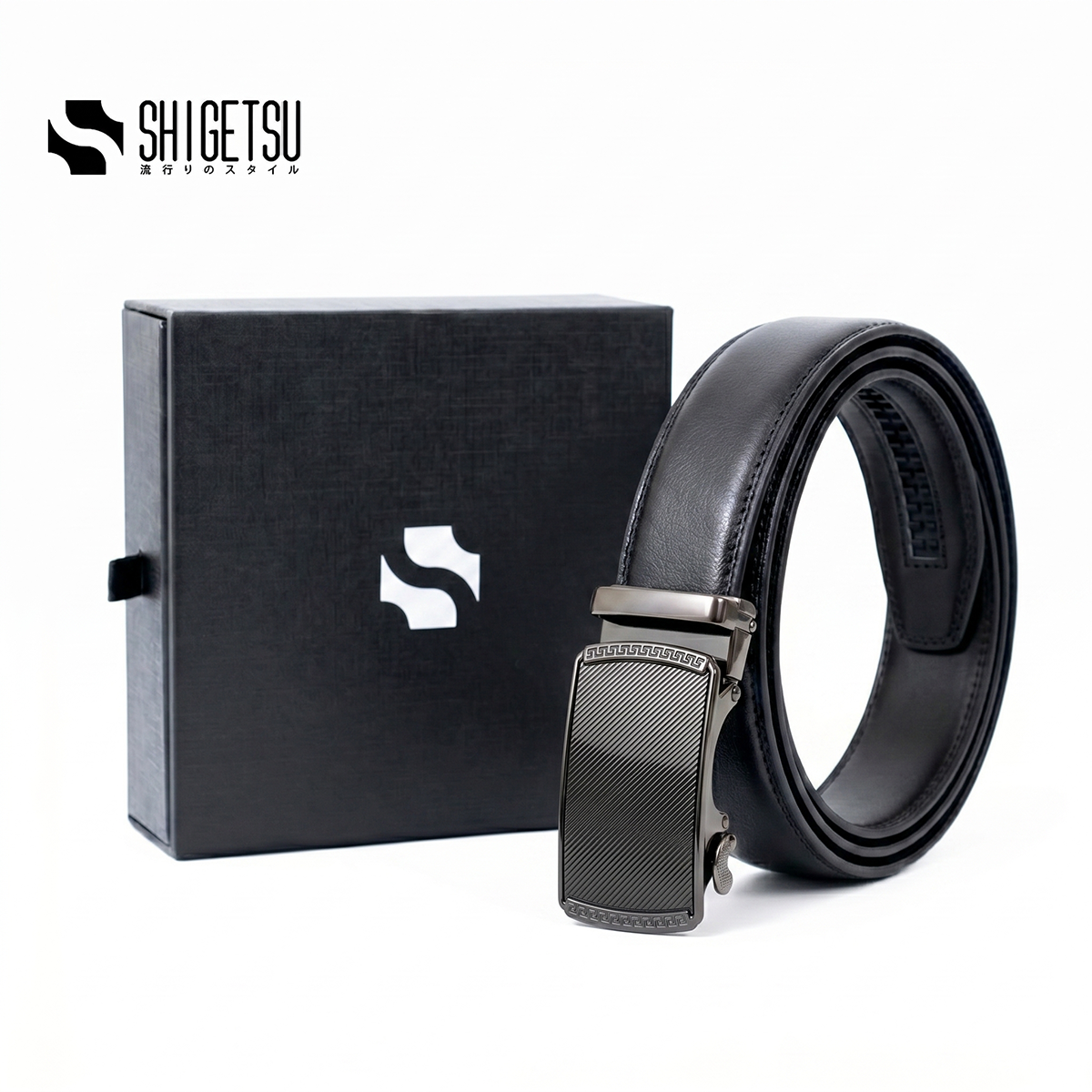Shigetsu HAGANE Leather Belt Collection for Men