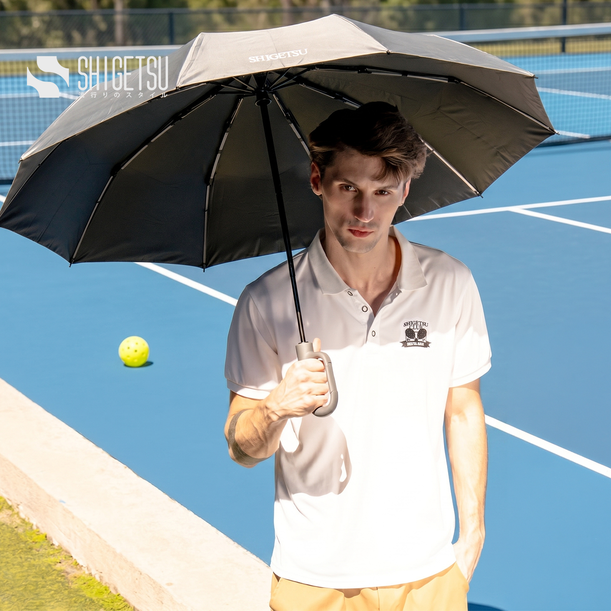 Shigetsu HOGO Grey UV Sunscreen Automatic Umbrella Retractable Folding Umbrella