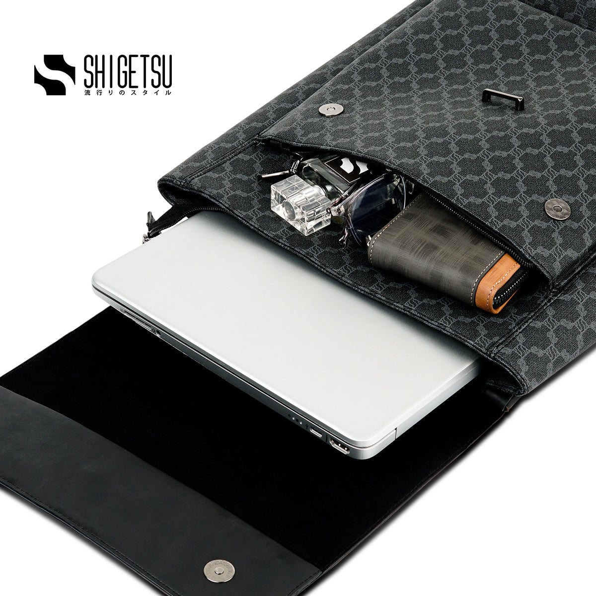 Signature HYUGA Monogram Backpack for School Men