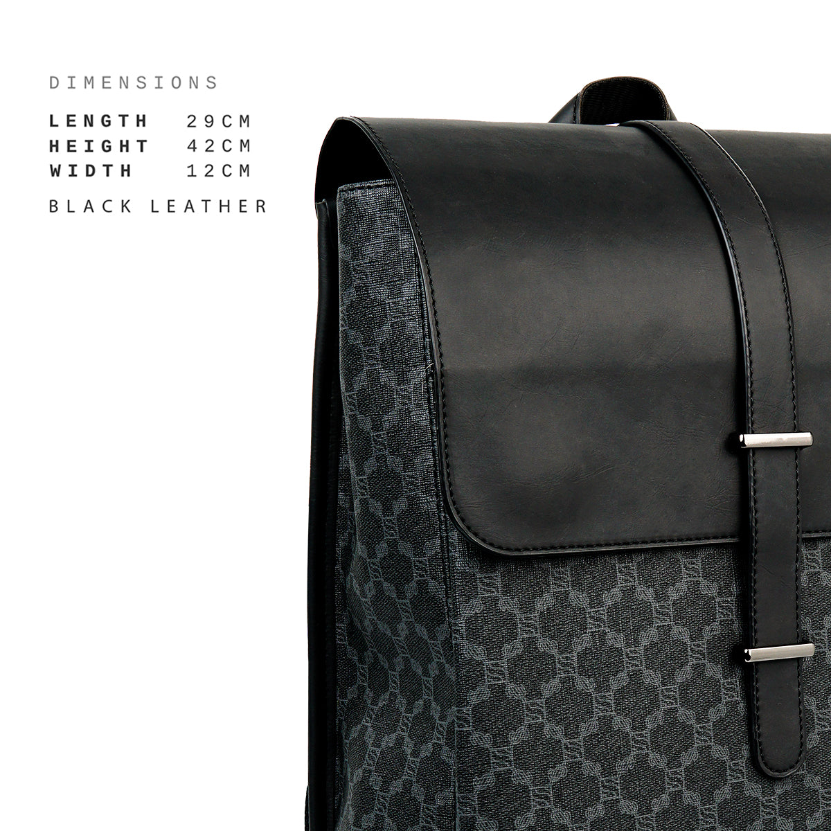 Signature HYUGA Monogram Backpack for School Men