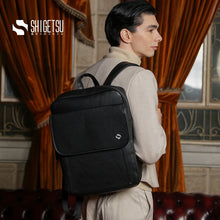 Load image into Gallery viewer, Shigetsu KODAIRA Leather Backpack for School Men 14 INCHES Laptop Bag