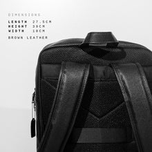 Load image into Gallery viewer, Shigetsu KODAIRA Leather Backpack for School Men 14 INCHES Laptop Bag