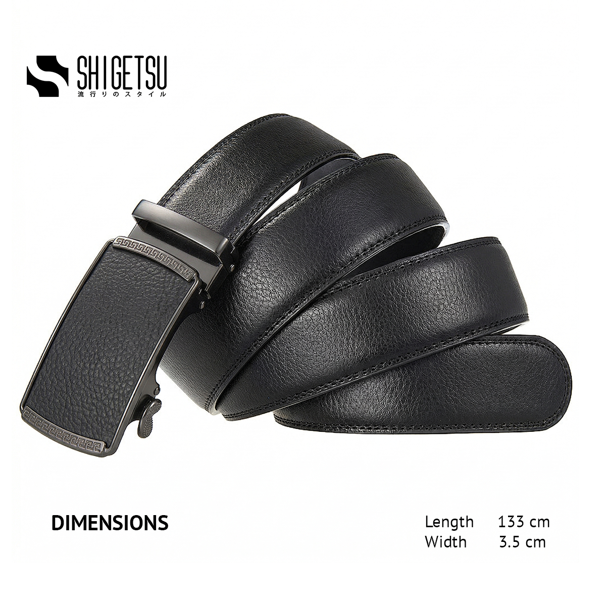 Shigetsu KUYAYAMI Leather Belt for Men