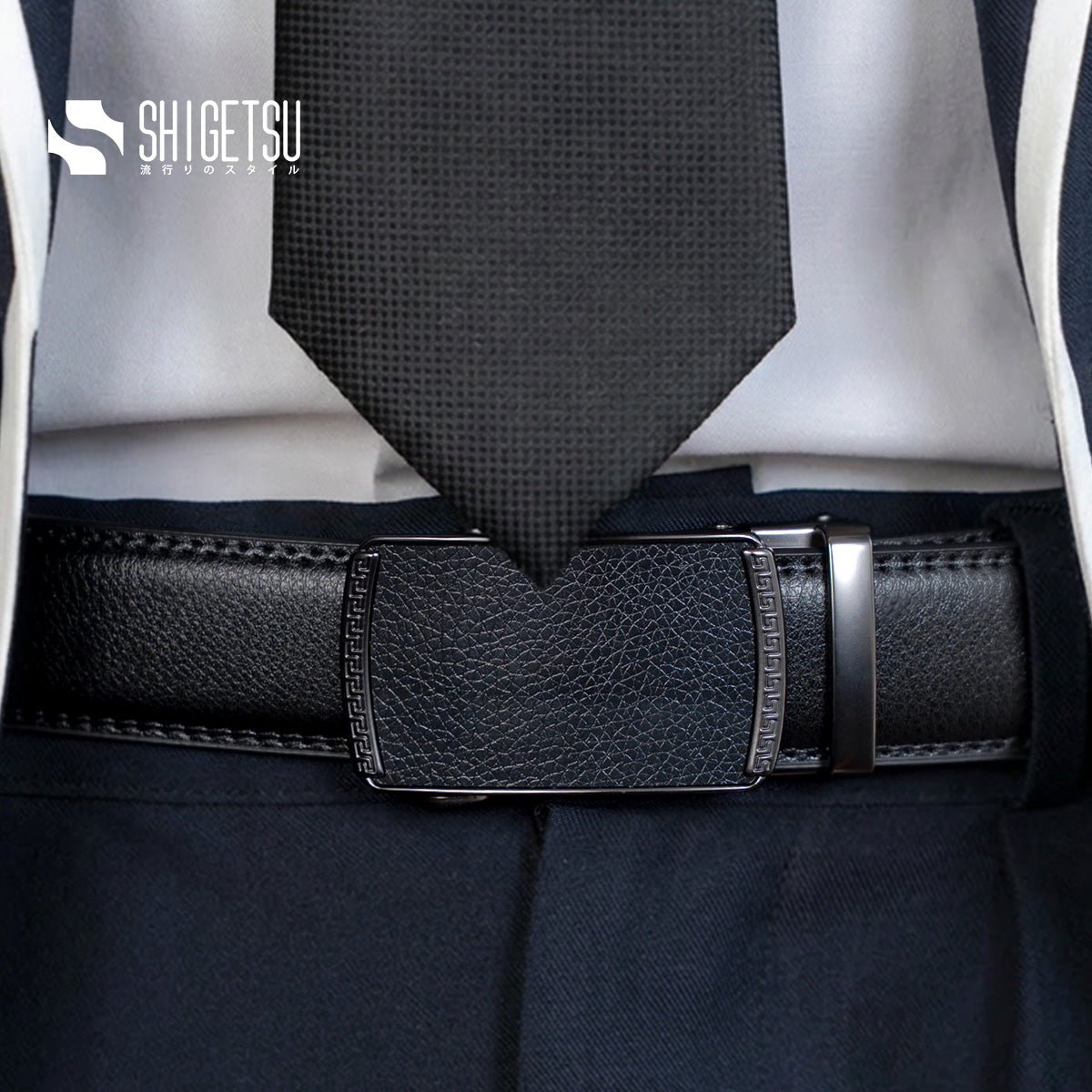Shigetsu KUYAYAMI Leather Belt for Men