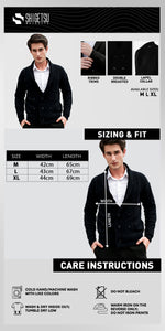 Shigetsu MEBASHI office cardigan for men