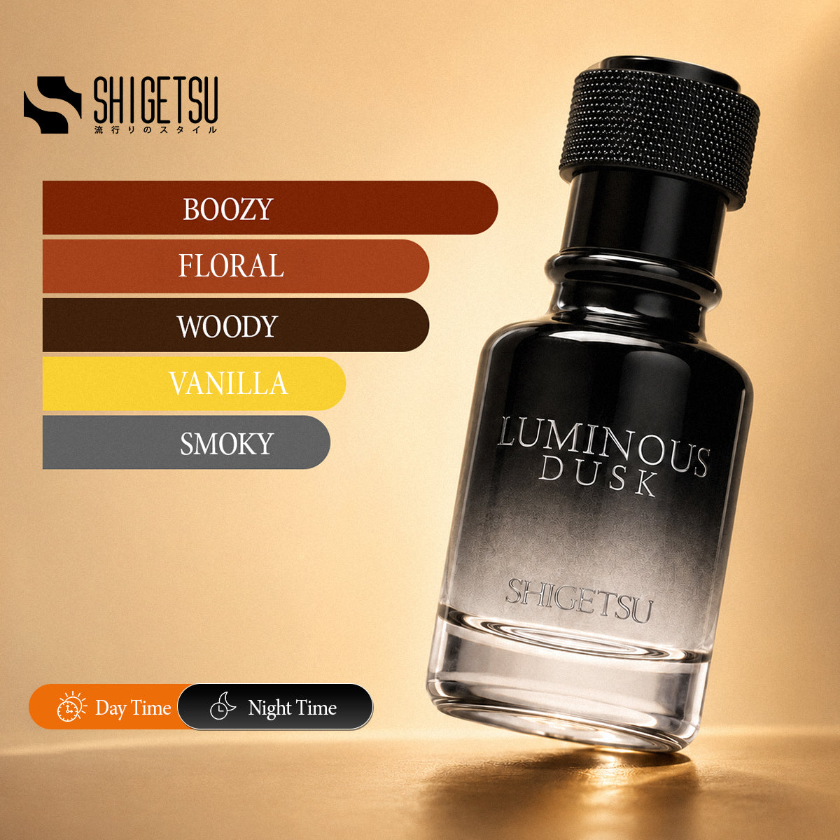 Shigetsu LUMINOUS DUSK 30ml Oil Based Perfume for Men