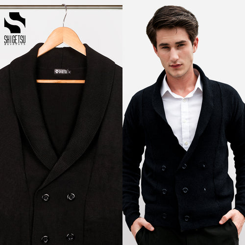 Shigetsu MEBASHI office cardigan for men