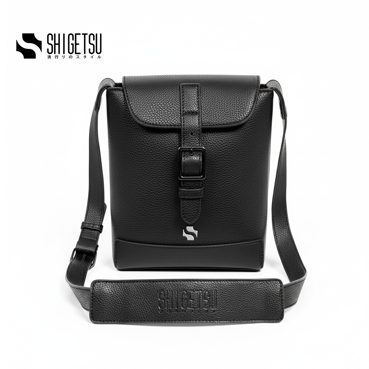 Shigetsu MICHI Leather Sling Bag  for Men