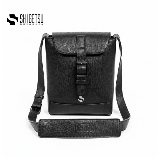 Shigetsu MICHI Leather Sling Bag  for Men