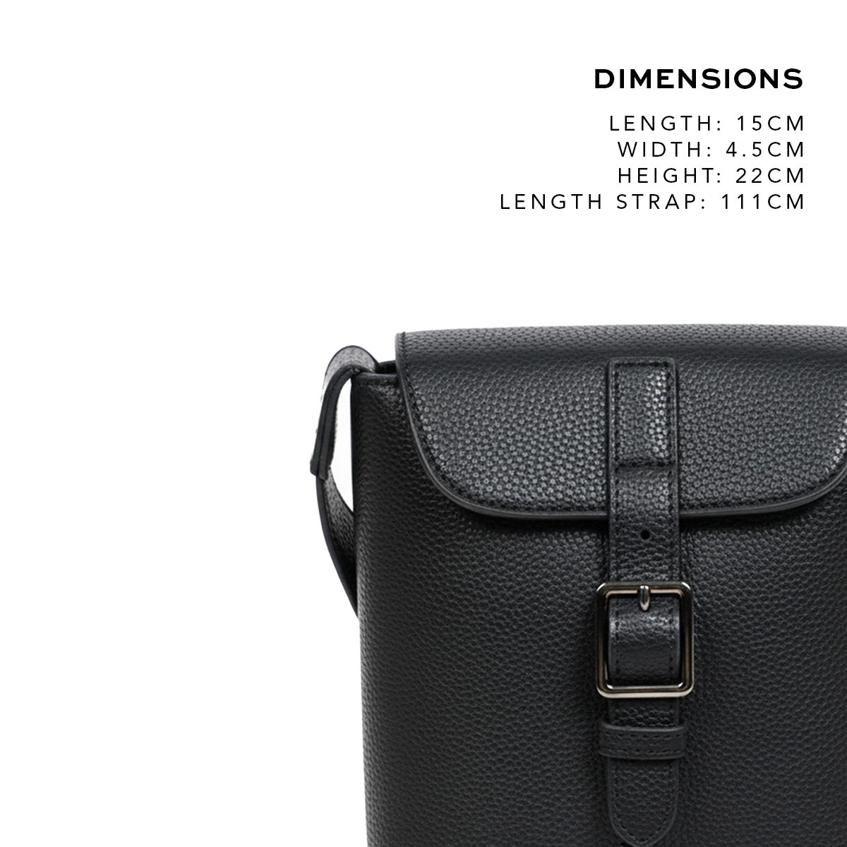 Shigetsu MICHI Leather Sling Bag  for Men