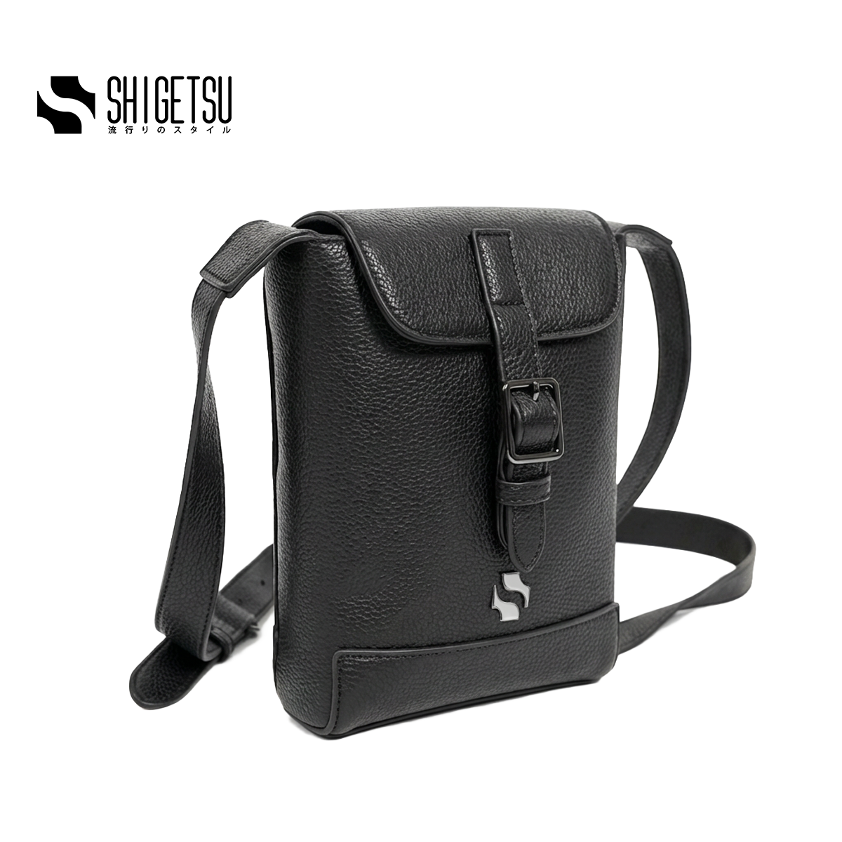 Shigetsu MICHI Leather Sling Bag  for Men