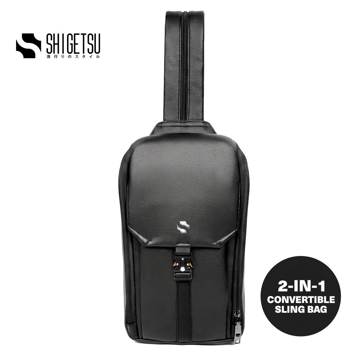 Shigetsu MUSASHI Leather Sling Bag For Men