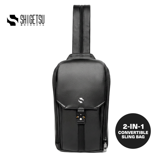 Shigetsu MUSASHI Leather Sling Bag For Men