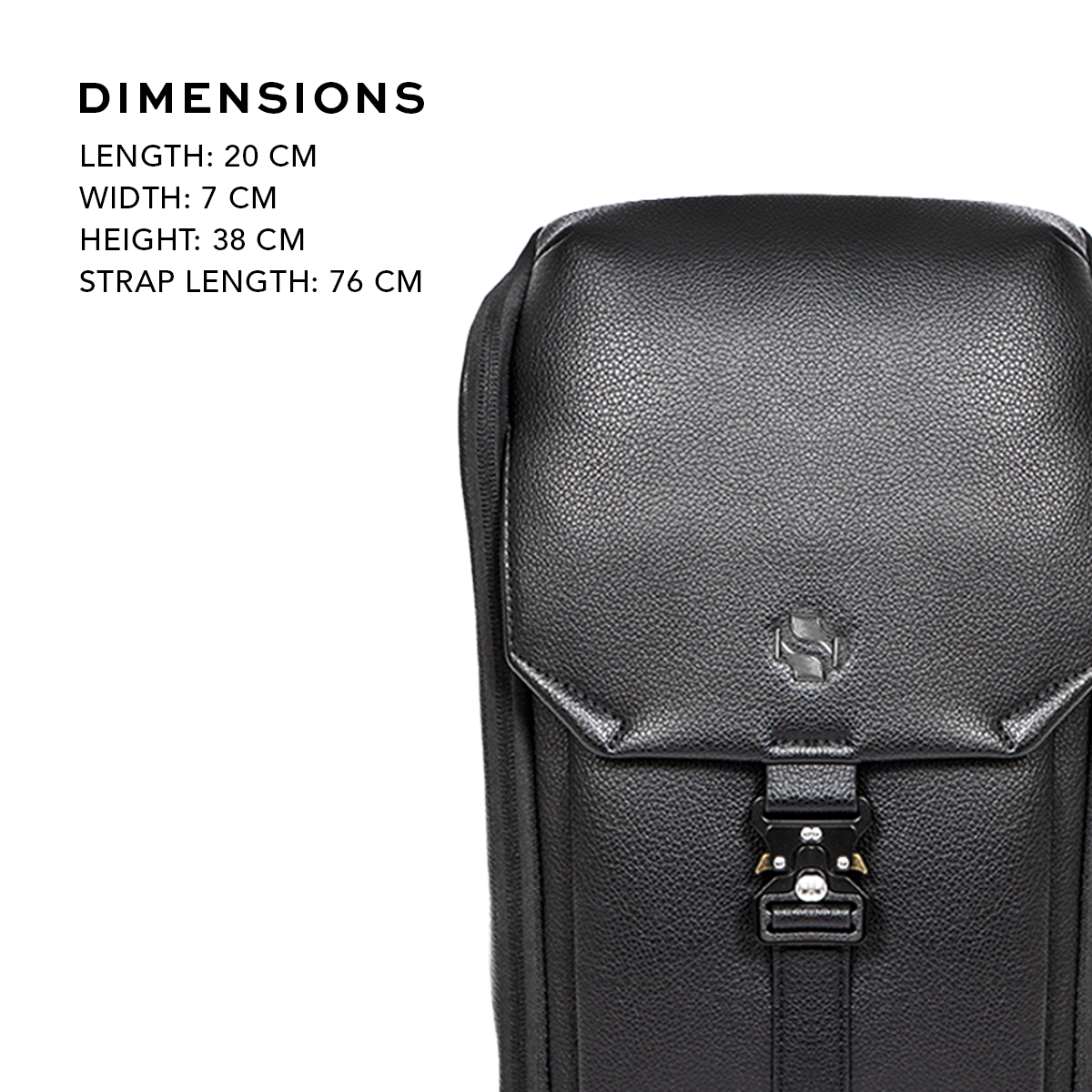 Shigetsu MUSASHI Leather Sling Bag For Men