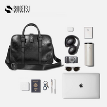 Load image into Gallery viewer, Shigetsu NAGANO Debossed Monogram Office Bag for School for Men