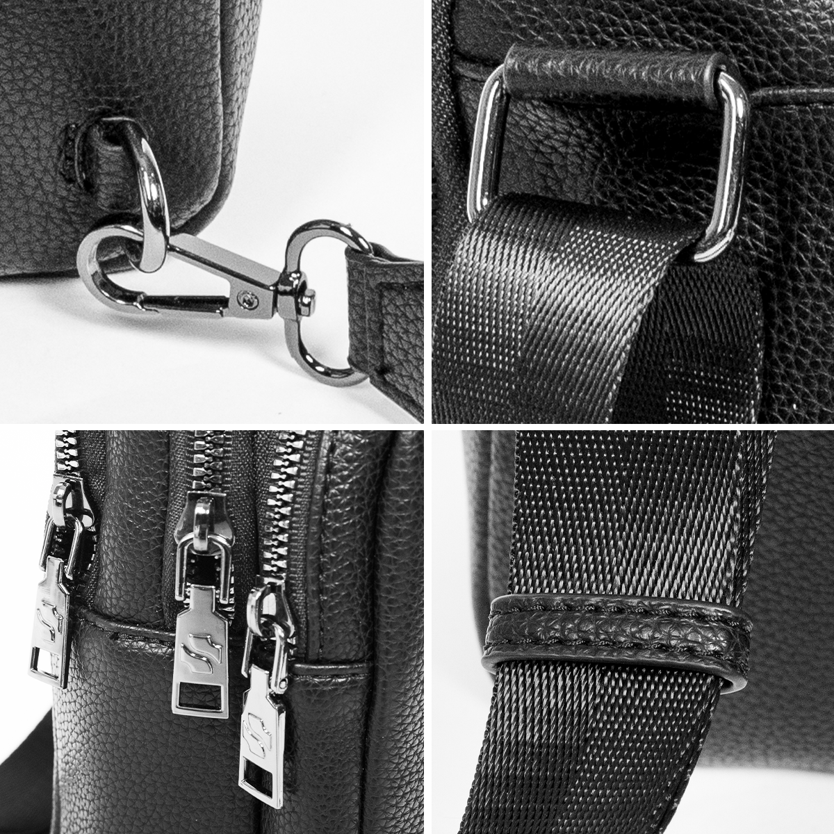 Shigetsu NAOSHIMA Leather Sling Bag For Men