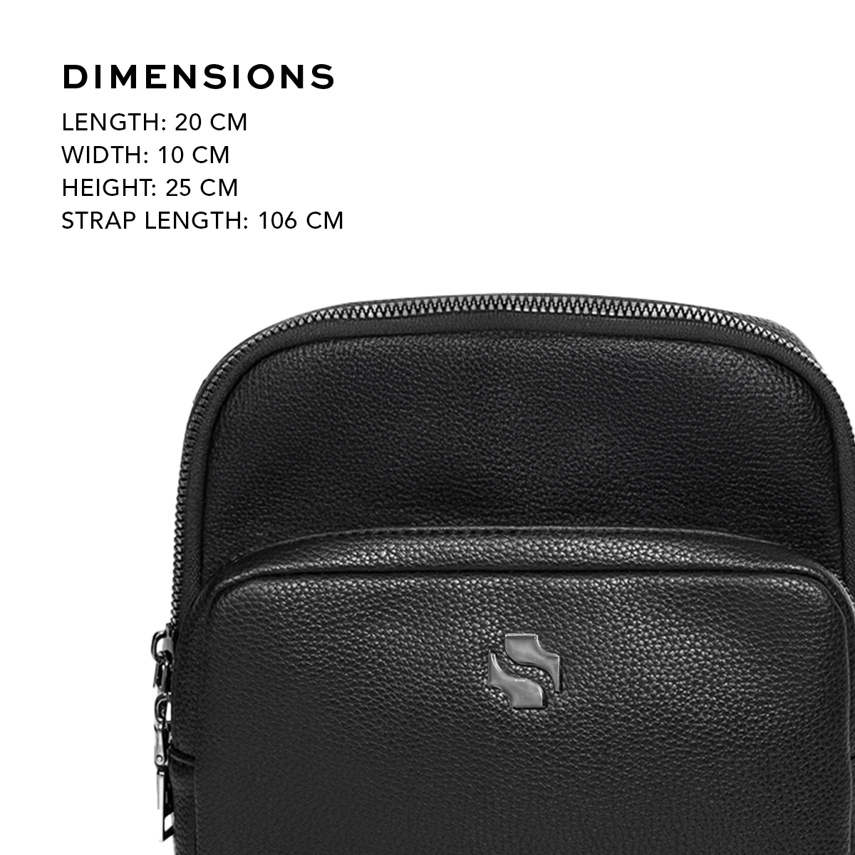 Shigetsu NAOSHIMA Leather Sling Bag For Men