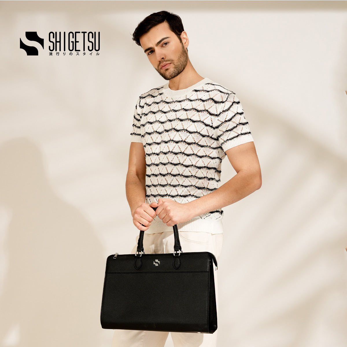 Shigetsu NIITSU Leather Office Bag for school Men Women