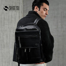 Load image into Gallery viewer, Shigetsu OMUTA Leather Backpack for Men