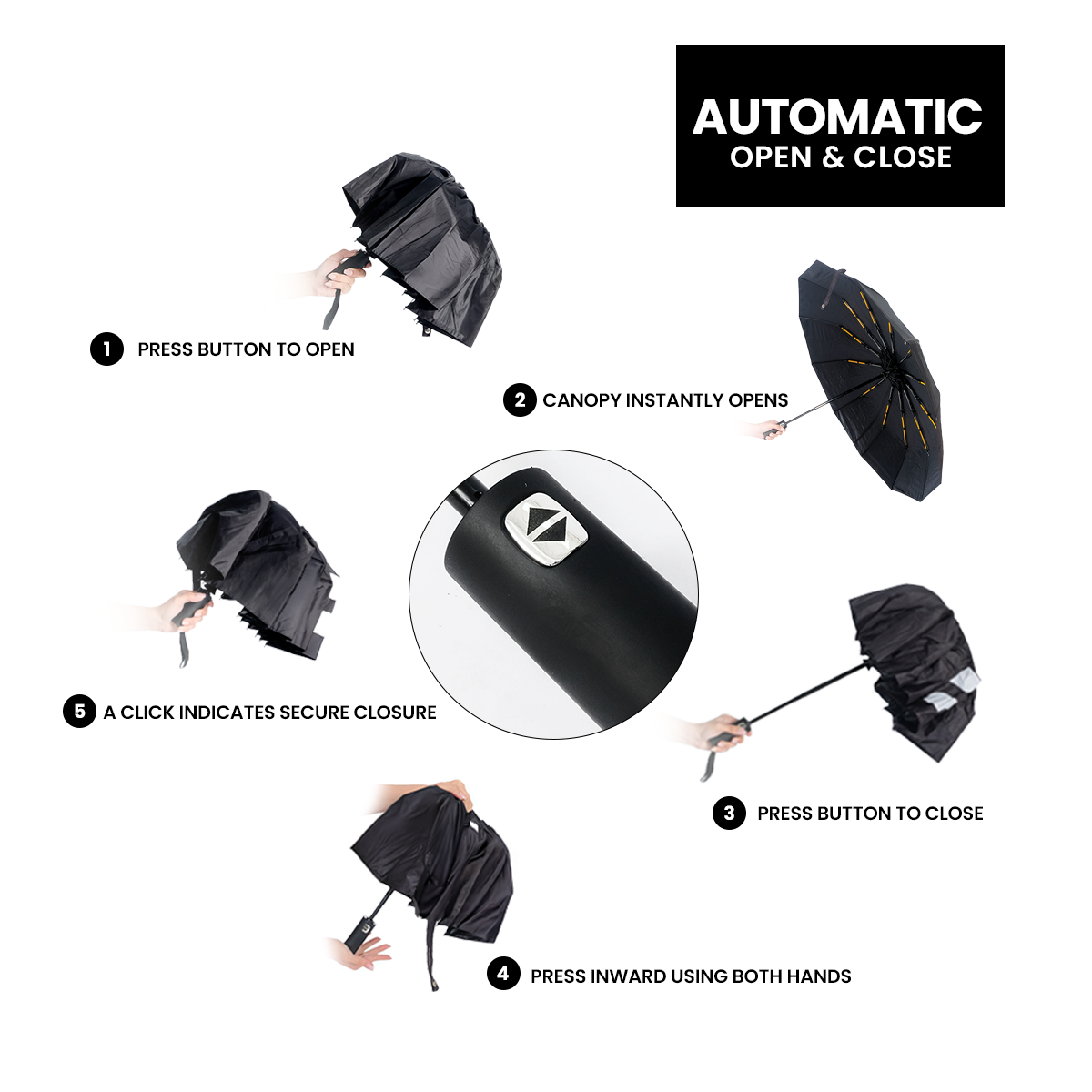 Shigetsu RYOU UV Protection Large Automatic Umbrella Retractable Folding for men and women
