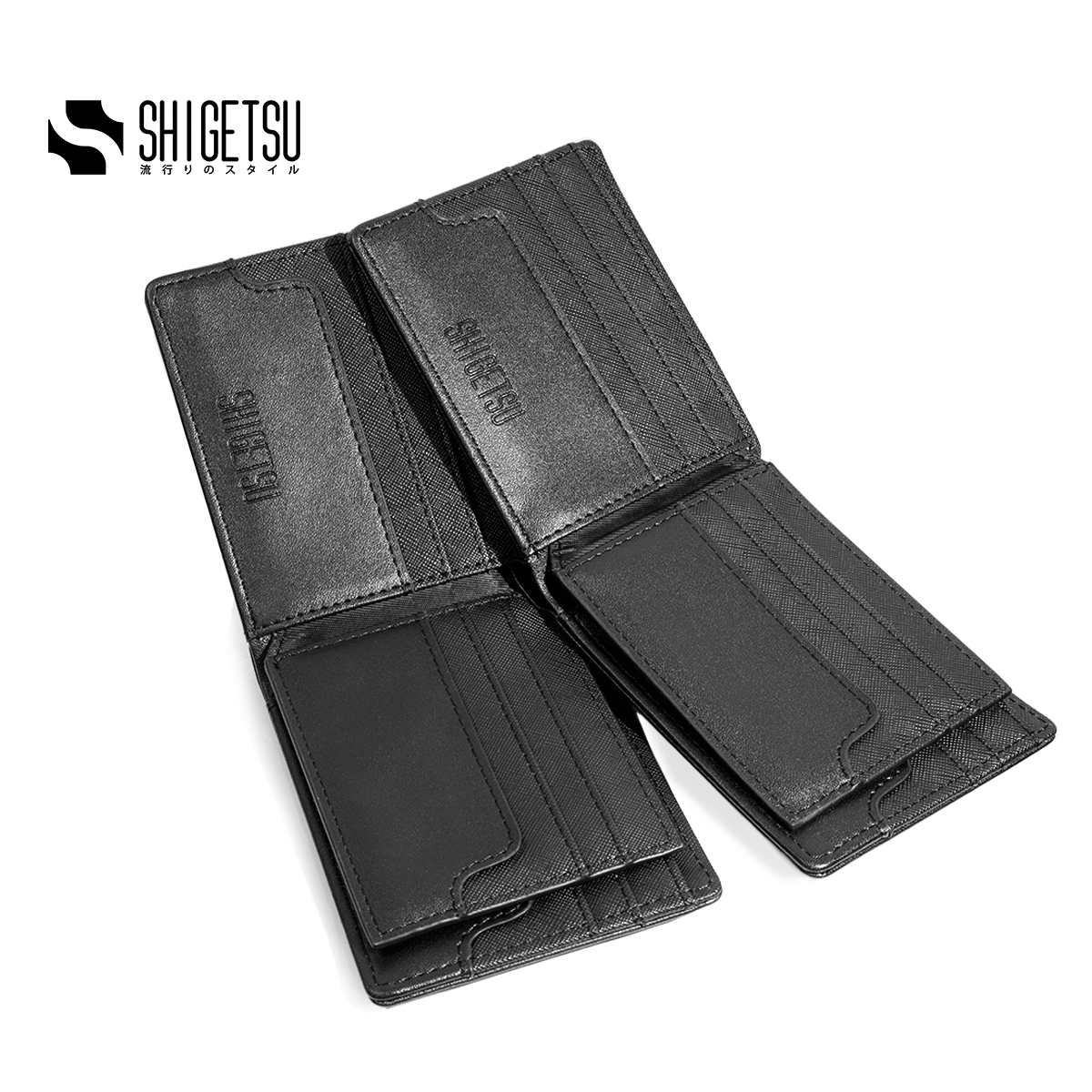 Shigetsu MAMORI Saffiano Leather Wallet for Men