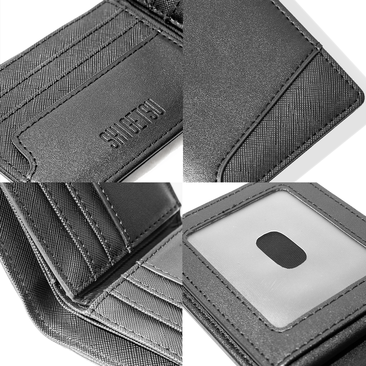 Shigetsu MAMORI Saffiano Leather Wallet for Men