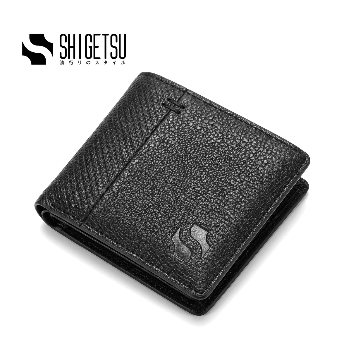 Shigetsu SAWARA Leather Bifold Wallet for Men
