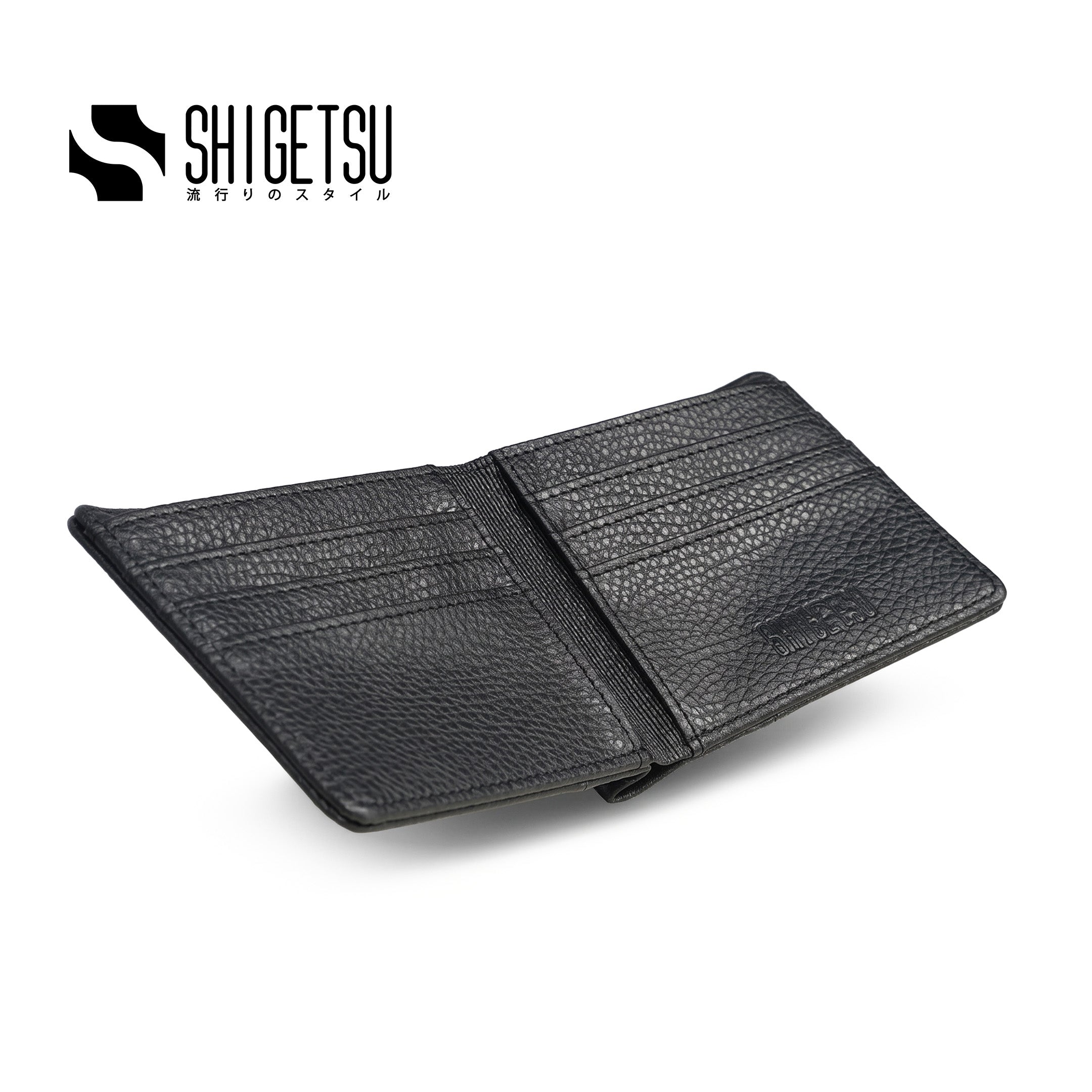 Shigetsu SAWARA Leather Bifold Wallet for Men