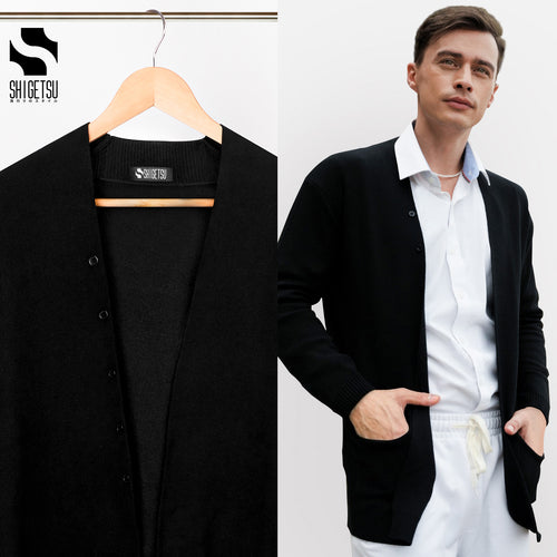 Shigetsu SHIMONOSEKI office cardigan for men