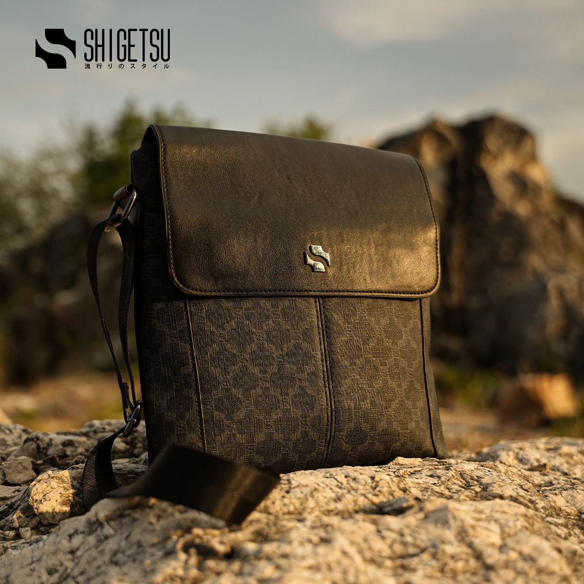 Signature GERO Monogram Bag Men