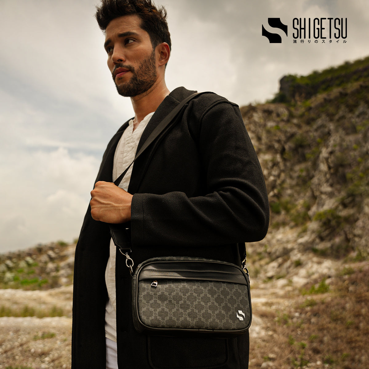 Signature HINO Monogram Bag for Men