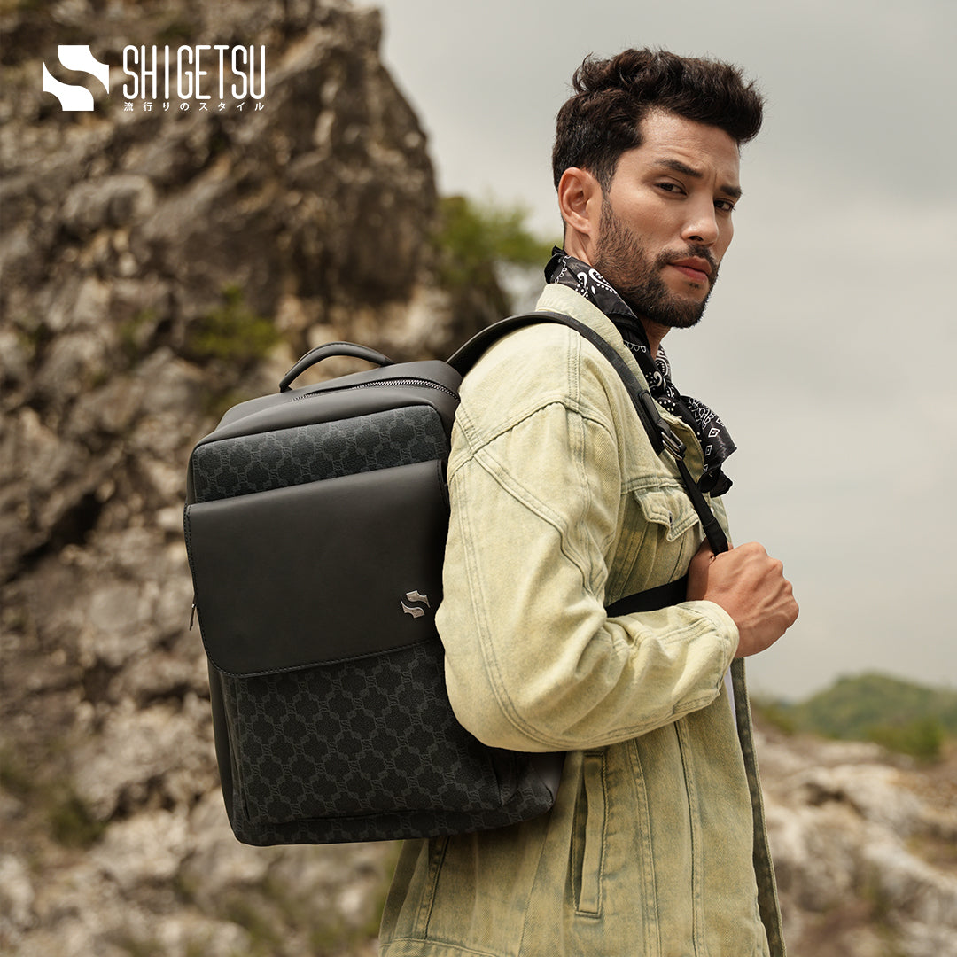 Signature KOKUBU Monogram Backpack for School Men