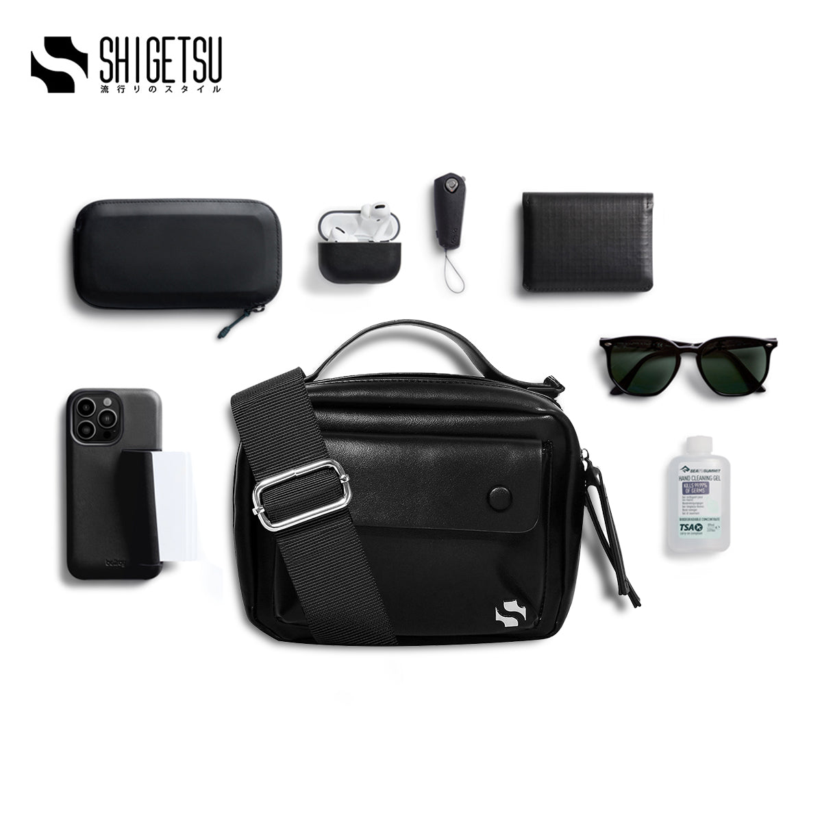 Shigetsu SUZUKA Bag Leather Sling bag